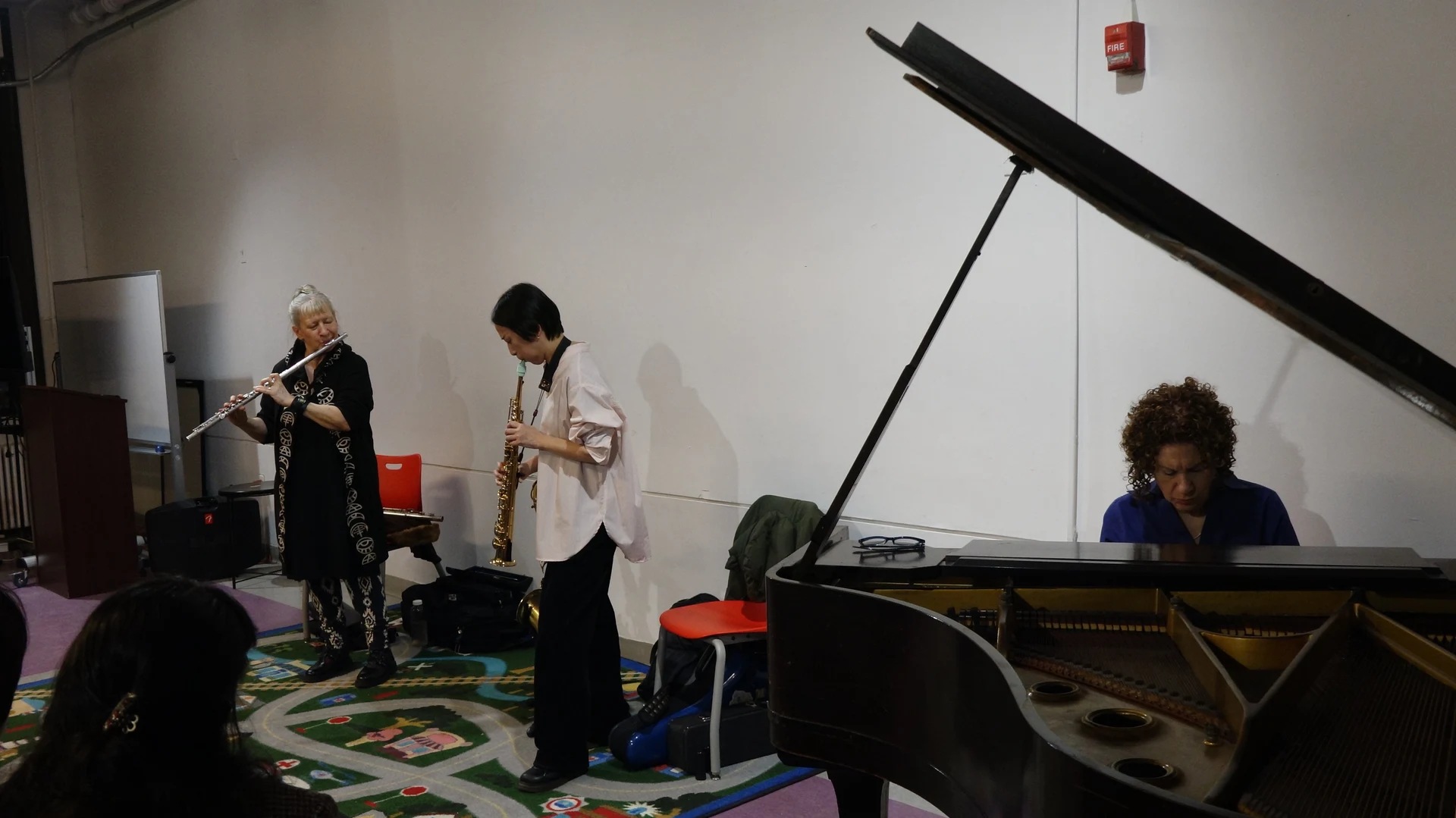 Musique Libre Femmes plays for Women's History Month at Tompkins Square Library in New York City